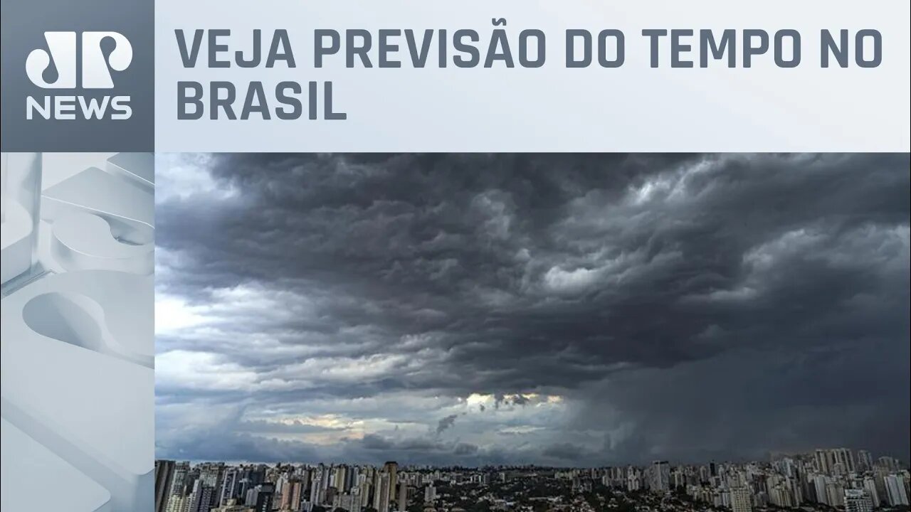 Semana começa com temporais no Sul e no Sudeste