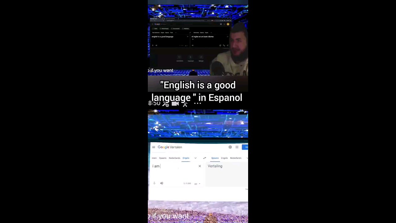 "English is a good language" in spanish