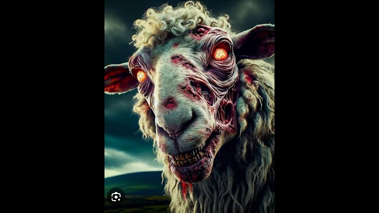 Hollywood movies show sheep being reanimated as frightening zombies.😲