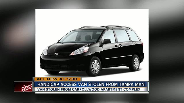 Handicap van stolen from Tampa gated community