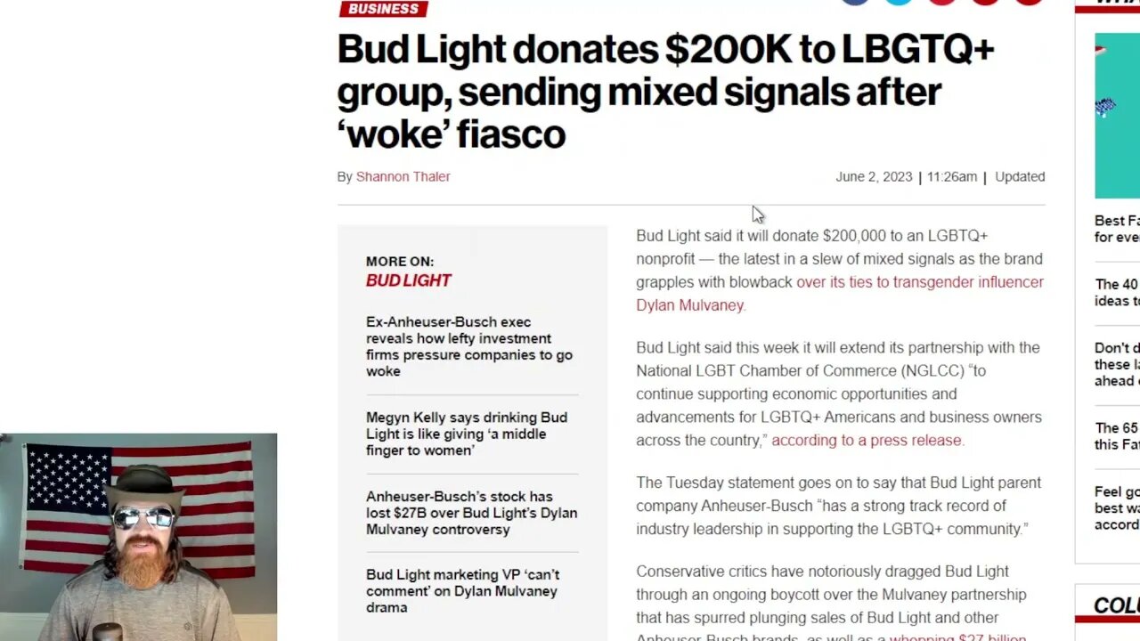 Bud Light Donates $200K to LGBTQ+ Group Amidst $27 Billion Loss in Market Value to Parent Company AB