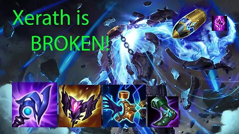 Xerath Mid but I AM TOO STRONG! (BROKEN) League of Legends