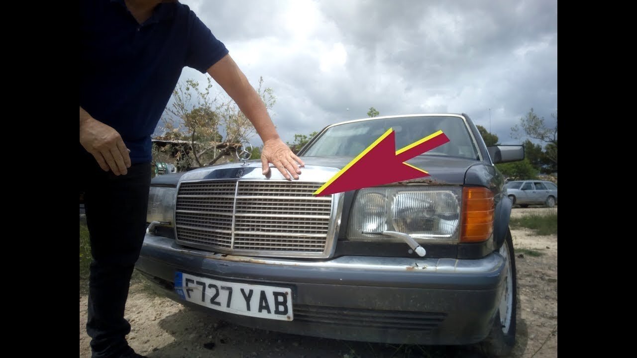 Mercedes Benz W126 - Desmontar completamente la rejilla