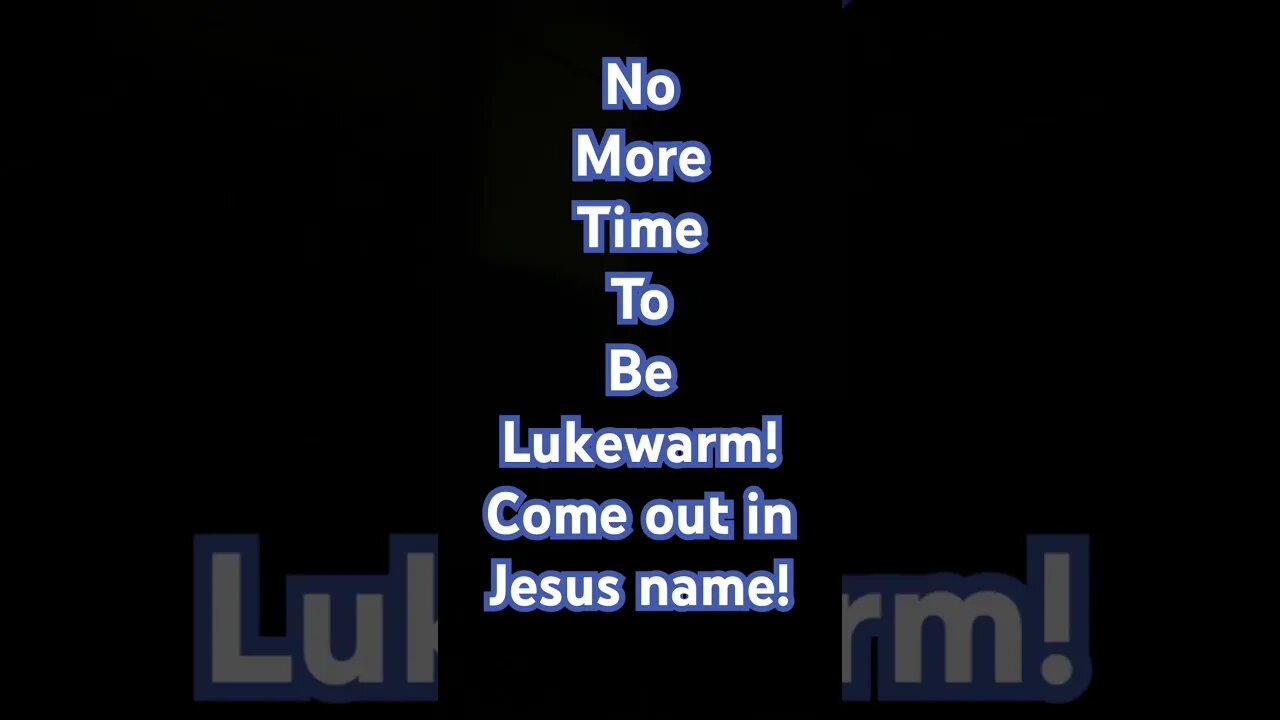 THE LUKEWARM WILL SEE HELL THEN THE LAKE OF FIRE 🔥