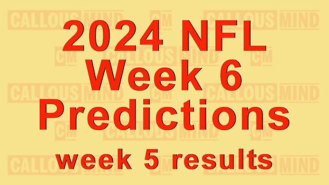 2024 National Football League Week 6 Predictions - week 5 prediction results