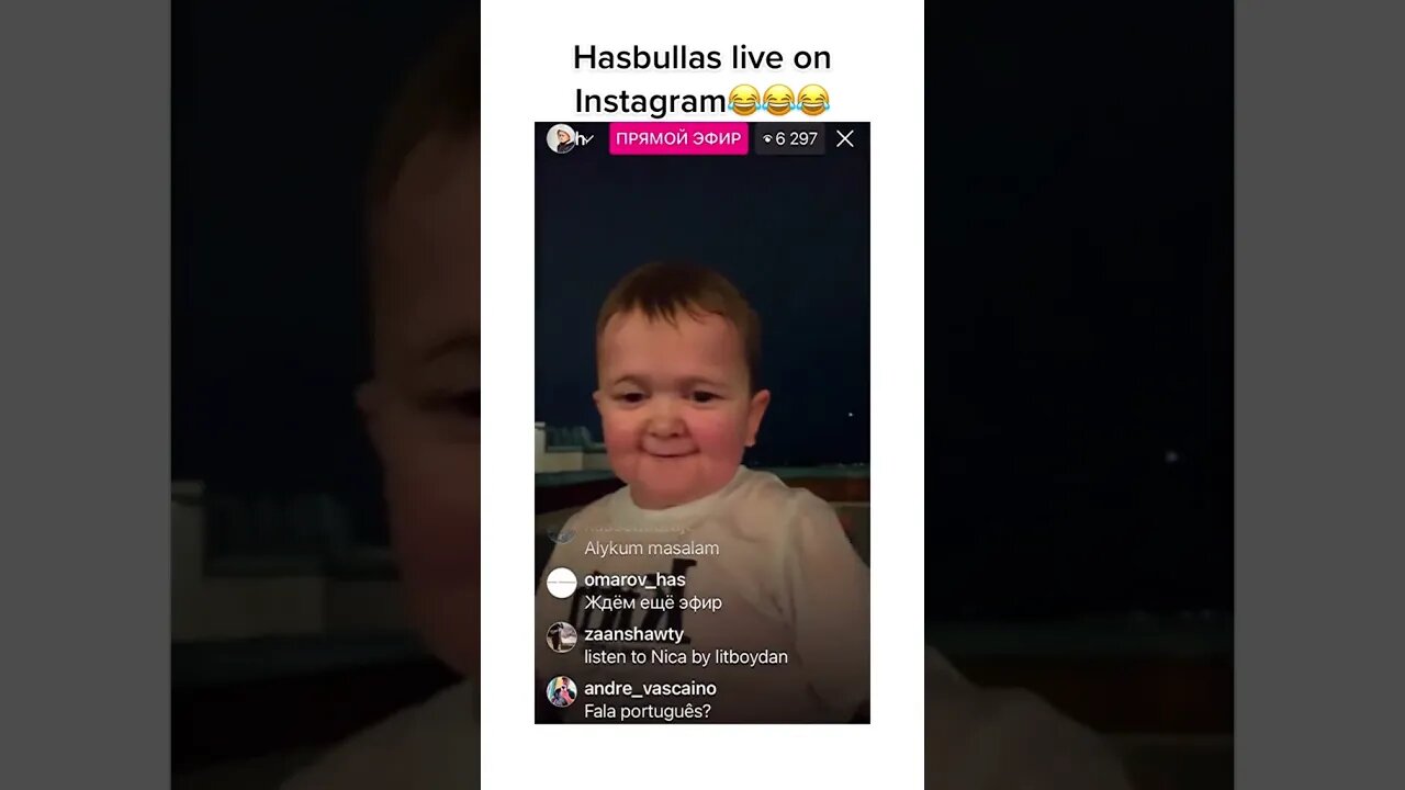 Hasbulla CRAZY Instagram LIVE 🤣 #shorts #hasbulla #lol #viral