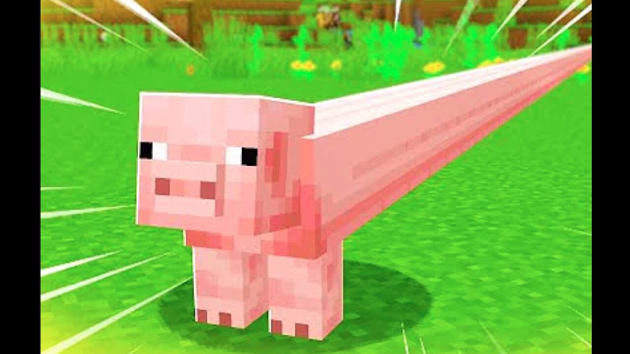 The LONGEST Pig on Minecraft!!!!