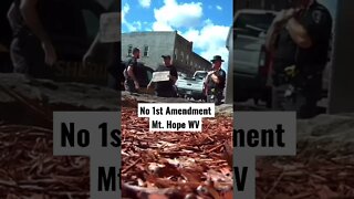 No 1st Amendment in Mt. Hope WV #audit #1stamendment #shorts #1amendmentaudit @The Day After