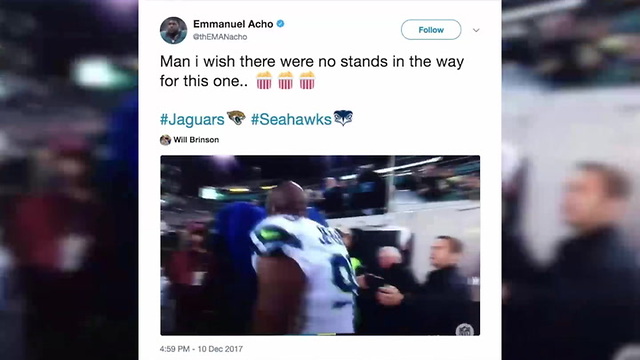 Jaguars Respond To Fans Throwing Trash At Ejected Seahawks Player