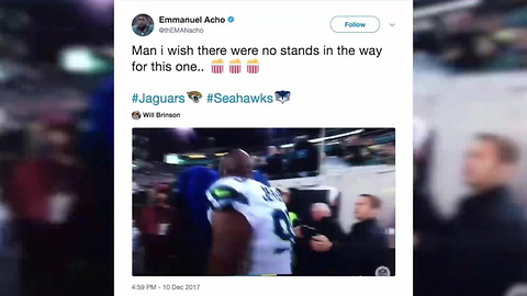 Jaguars Respond To Fans Throwing Trash At Ejected Seahawks Player