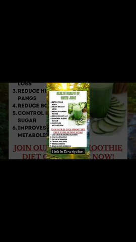 The Amazing Health Benefits of Green Juice Recipe | Benefits of drinking green juice everyday #short