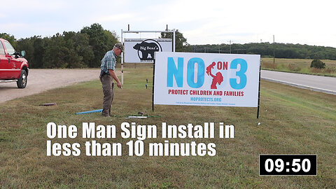 Solo Sign Install in Less Than 10 Minutes - Sprung Post Technique