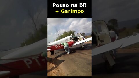 Pouso na BR +Garimpo #shorts #plane #shortsvideo #aviation