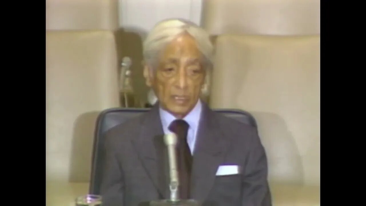 Can we live peacefully with each other J Krishnamurti