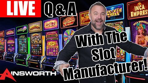 LIVE Q&A W/The Slot Machine Maker! @Ainsworth North America Headquarters! 5:00PST