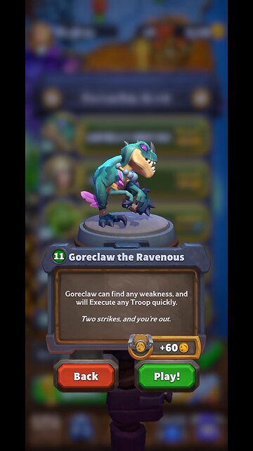 Warcraft Rumble - Normal Missions - Map 11 Area 1 - Goreclaw the Ravenous - July 2024