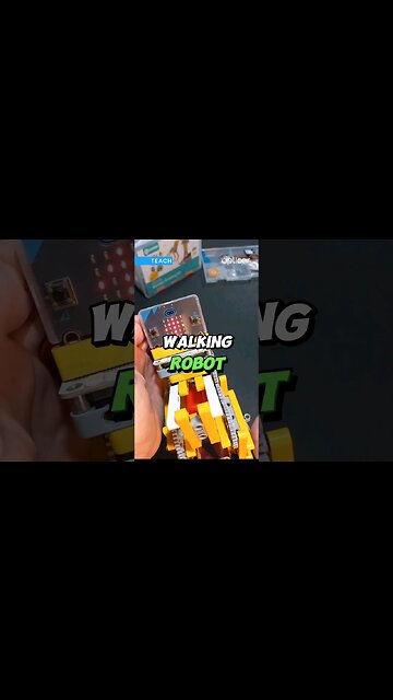 Robô Bípede com Peças Wonder Building Kit #microbit #lego #elecfreaks