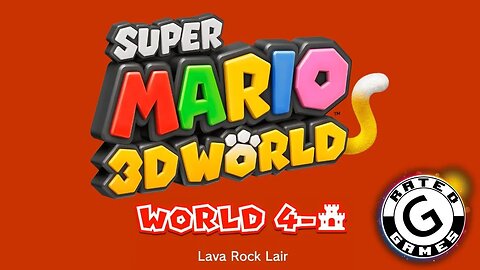 Super Mario 3D World No Commentary - World 3-Castle -Lava Rock Lair - All Stars and Stamps