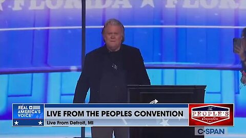 It's Victory Or Death | Steve Bannon's Speech At "The People's Convention" in Detroit, MI
