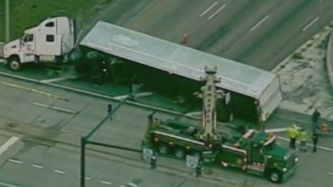 FHP: Man dies after driving off I-95 overpass