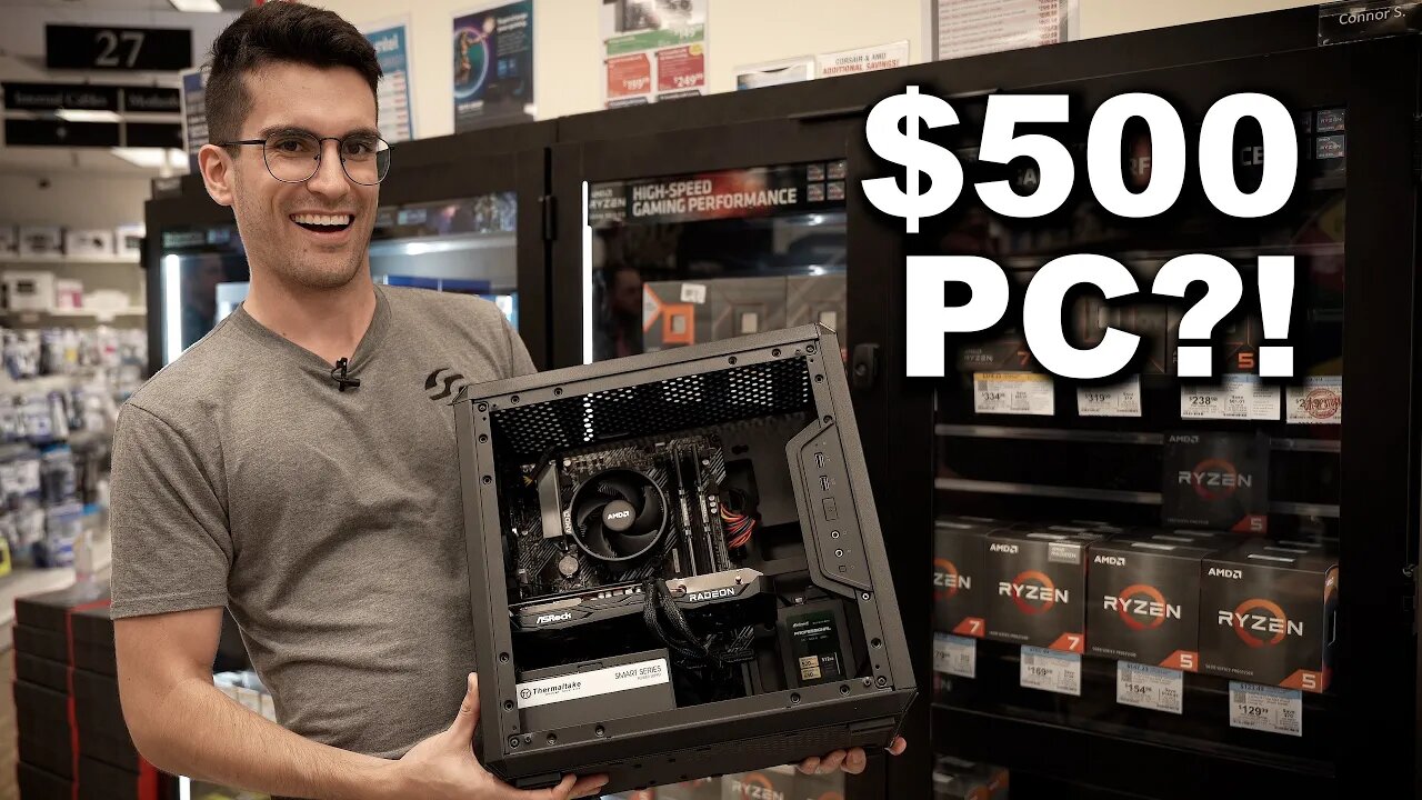 Building a $500 Micro Center Gaming PC and Giving It Away!