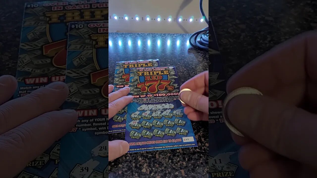 777 Symbol WIN on these Kentucky Lottery Ticket Scratch Offs!