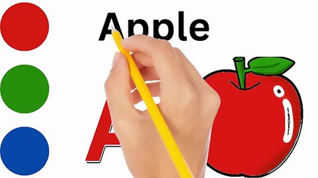 ABC Fruits Drawing, Painting and Coloring for Kids & Toddlers | Draw, Paint and Learn