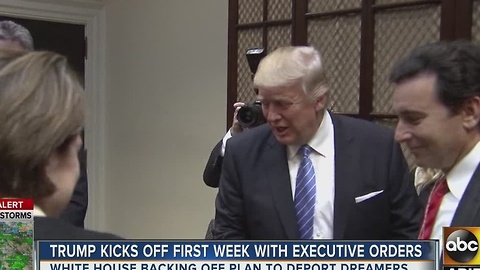 President Trump starts off first week with several executive orders