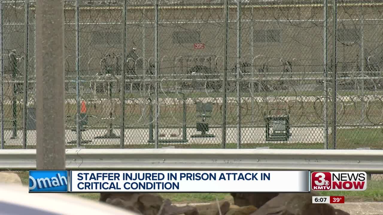 Staffer injured in Nebraska State Penitentiary attack in critical condition