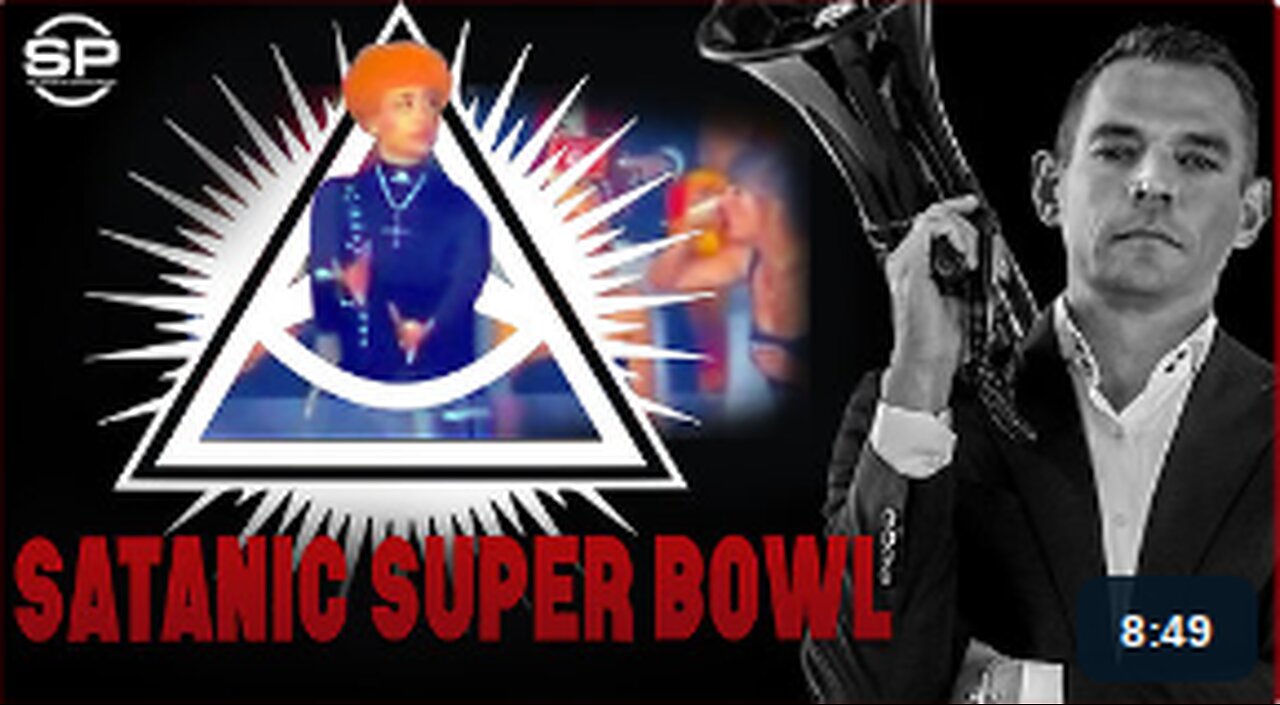 Stew Peters Reacts To Satanic Super Bowl, Ice Spice Flashes DEVIL HORNS & Upside Down Cross