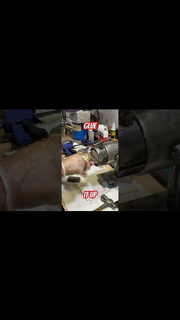 Small Skinner: Glue up #homemade #knife #montana