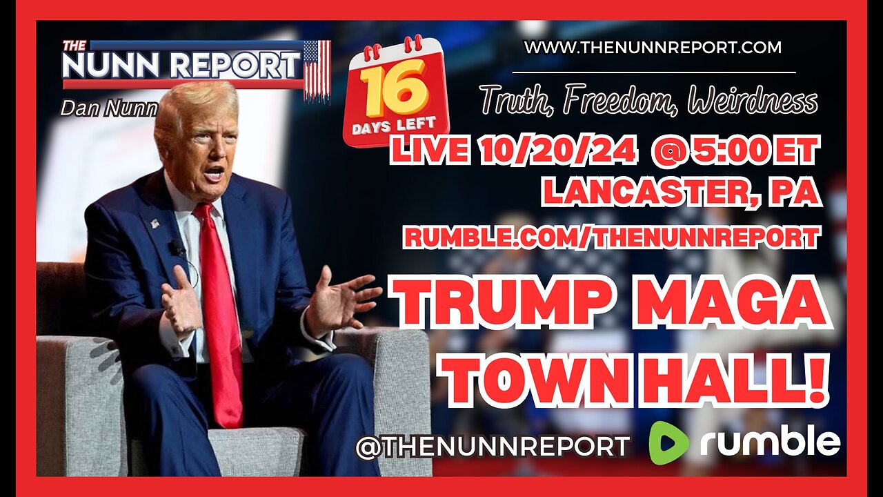 LIVE SPECIAL– 5 ET Trump MAGA Town Hall – Lancaster, PA