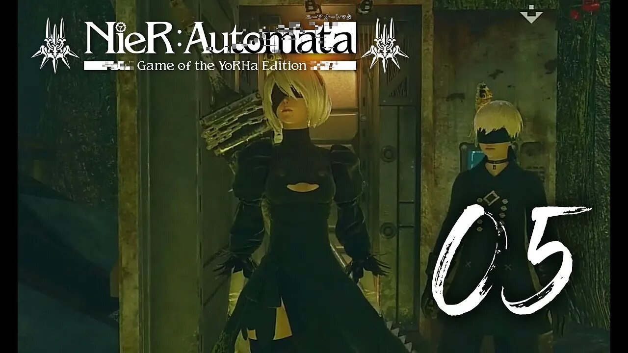 Pascal's Village | Nier: Automata | Blind PS4 Gameplay 05 | SpliffyTV