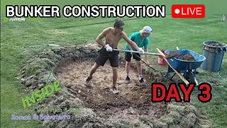DAY 3 of Building 2 Sand Traps at our Backyard Golf Course
