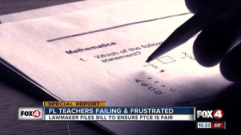 FL teachers failing & frustrated: Lawmaker files bill after historic failures on competency exam