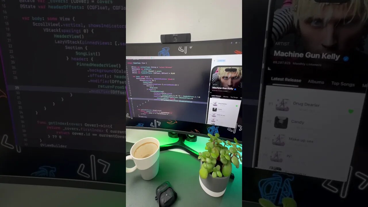Timelapse Music UI #iosui #coding #apple #xcode #mobileui #technology #swiftui
