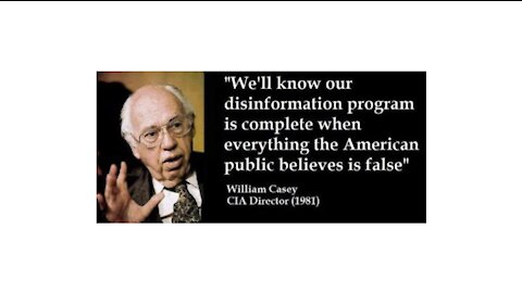 The Disinformation Program Is Complete