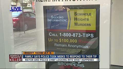 Tampa family claims numerous calls to Seminole Heights tip line not returned