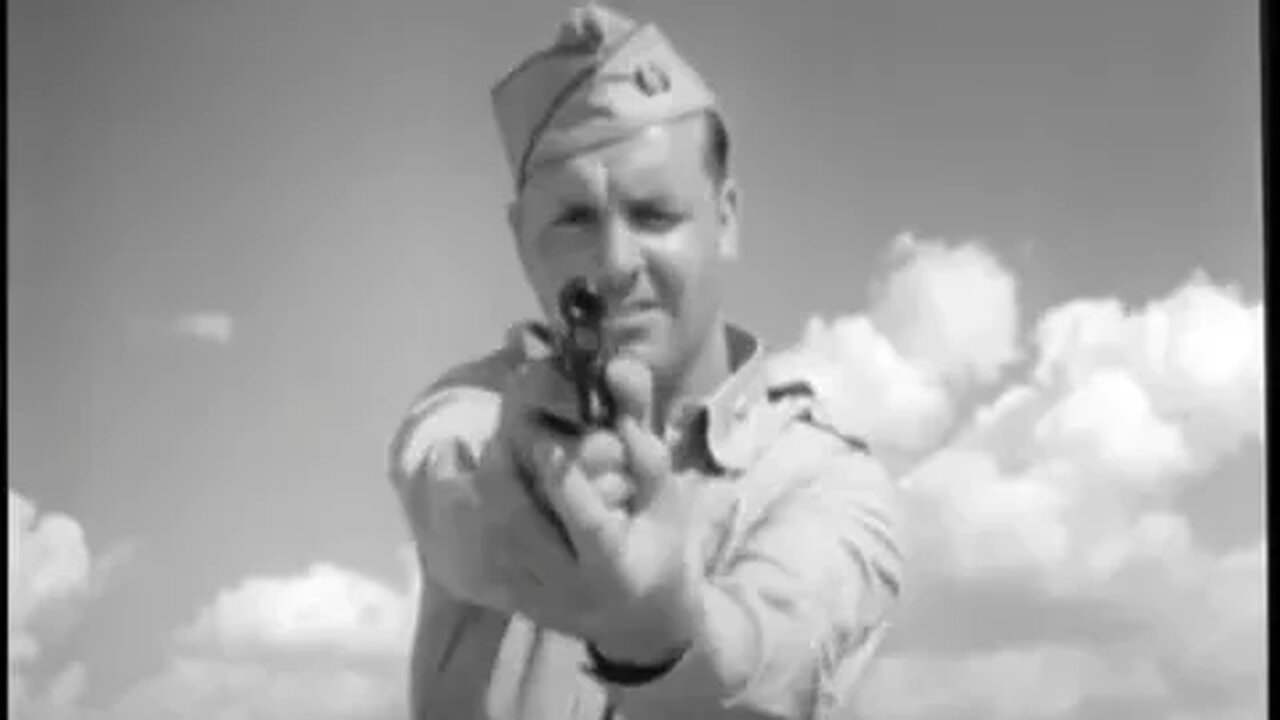 WW2 1911 45 CAL Pistol Training film