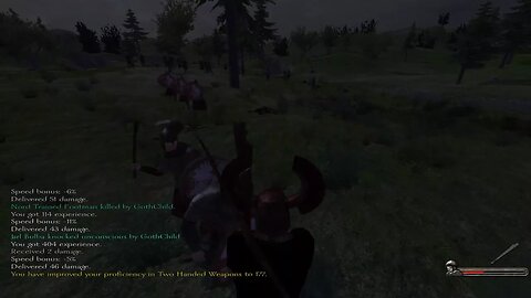 Mount n blade trying 1 v 100. Almost succesful