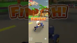 Mario Kart Tour - Sushi Racer Gameplay (Los Angeles Tour February 2022 Week 1 Tier Shop Reward Kart)