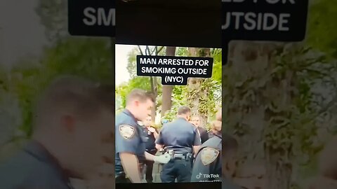 8+ cops over a cigarette?