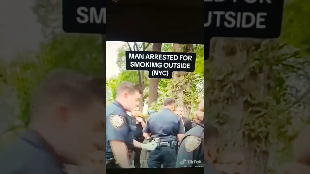 8+ cops over a cigarette?