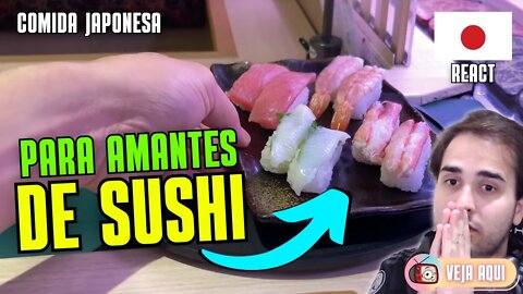 Os AMANTES de SUSHI vão ADORAR! 100% JAPONÊS! Reagindo a COMIDAS DE RUA do JAPÃO | Veja Aqui Reacts