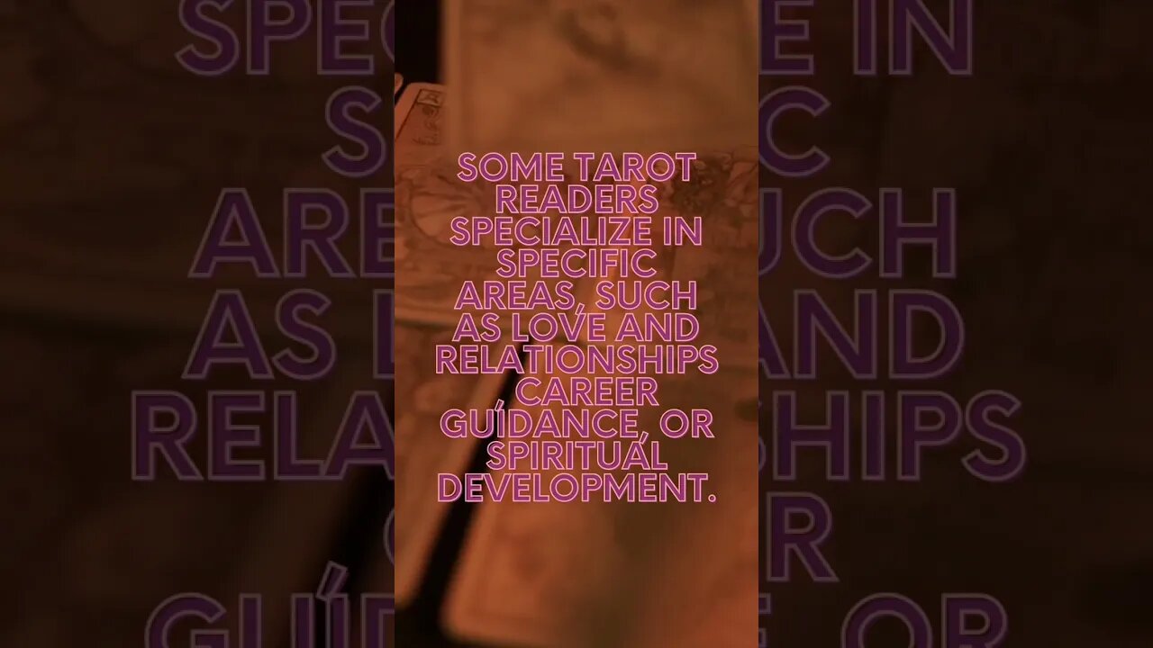 Specialized Tarot Readings for Various Areas