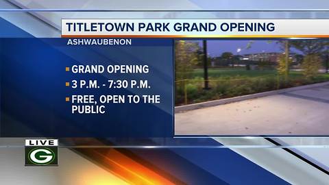 Packers Titletown Park grand opening