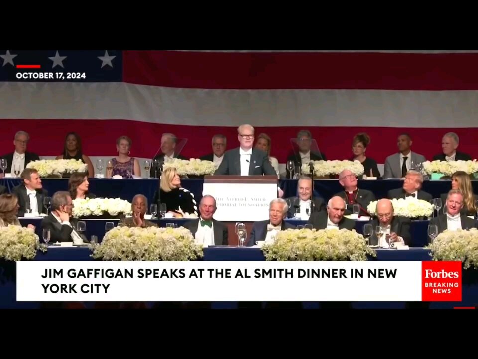 Kamala and her handlers were afraid to have her attend the Al Smith Dinner, they knew she would bomb