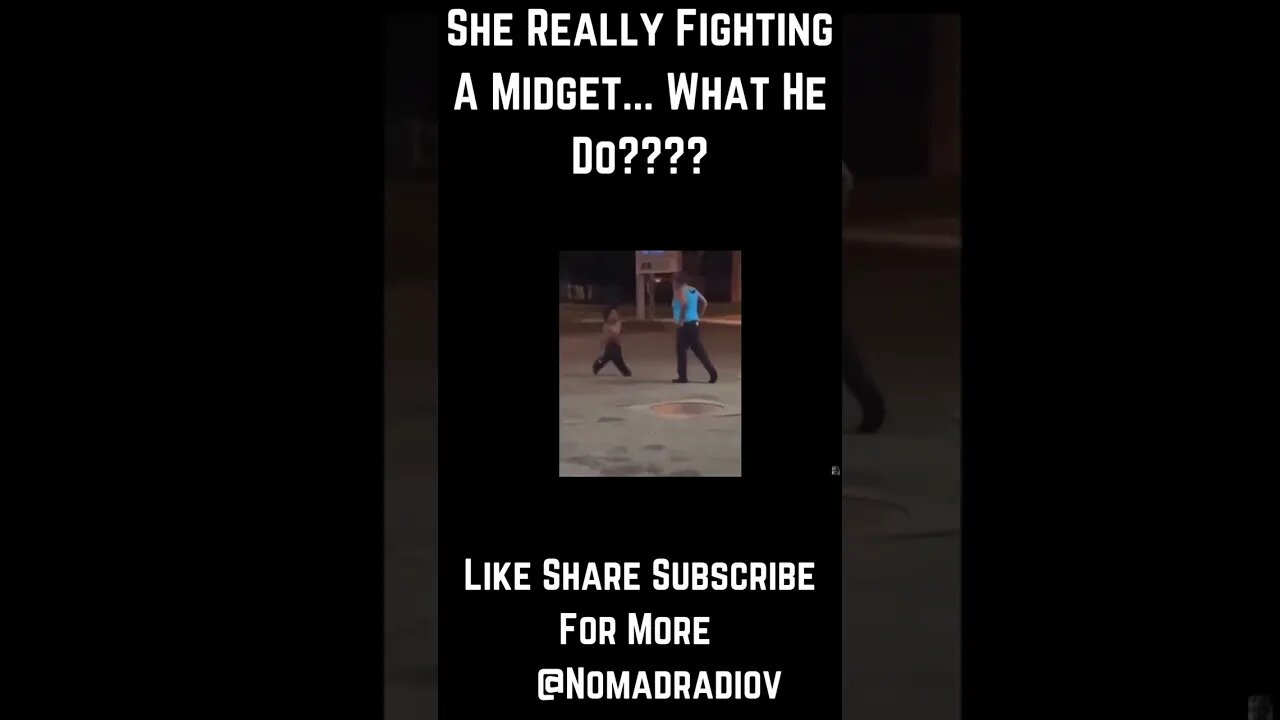 She Really 🥊🥊A Midget... What Did He Do? #nomadradio #shorts #fyp #tiktok #viral #fye #funny #clips