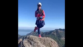 Woman Trying To Get That Perfect Instagram Snap On A Boulder Pays A Price