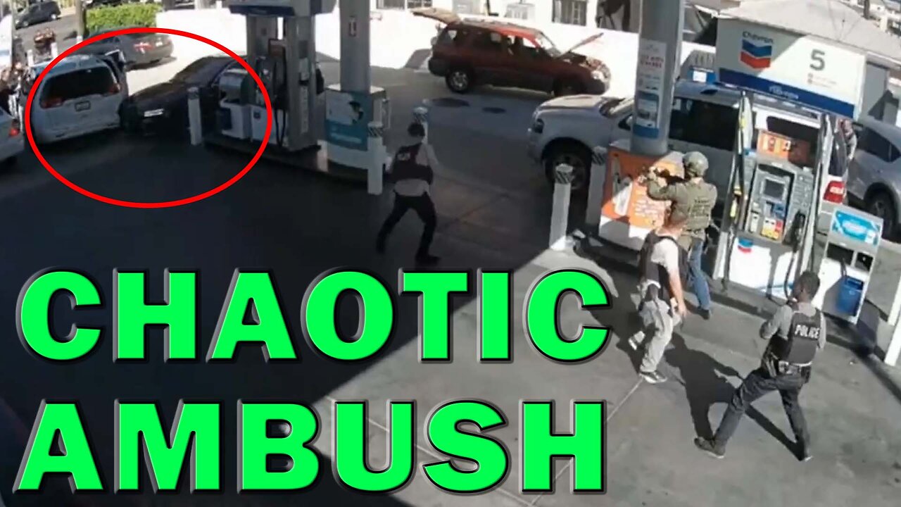 Attempted Murderer Ambushed By Multiple Officers At Gas Station On Video! LEO Round Table S08E226